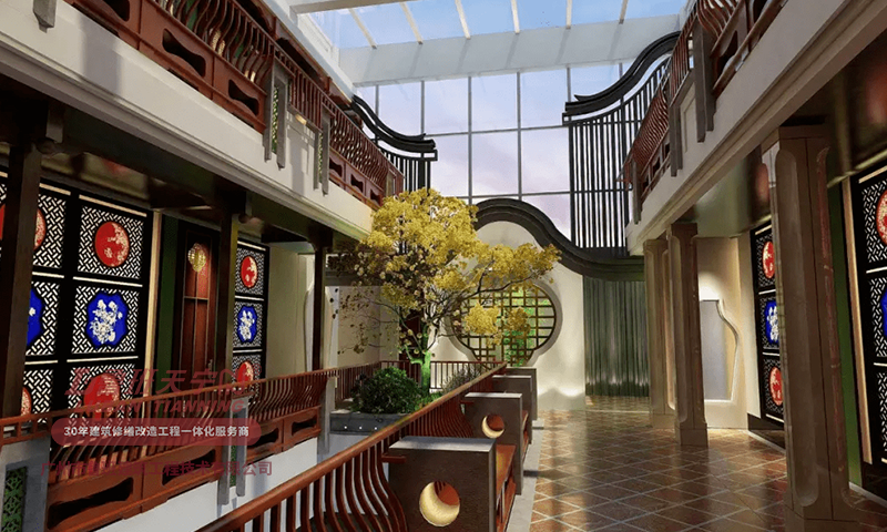 廣府地標(biāo)茶樓-陶陶居十甫路總店修繕改造裝修一體化工程